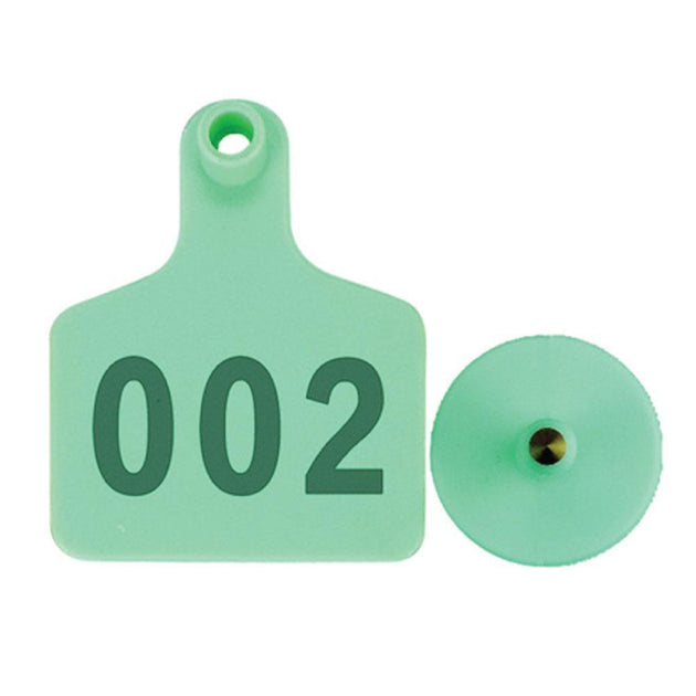 Buy 1-100 Cattle Number Ear Tag 6x7cm Set - Medium Green Sheep Livestock Label discounted | Products On Sale Australia