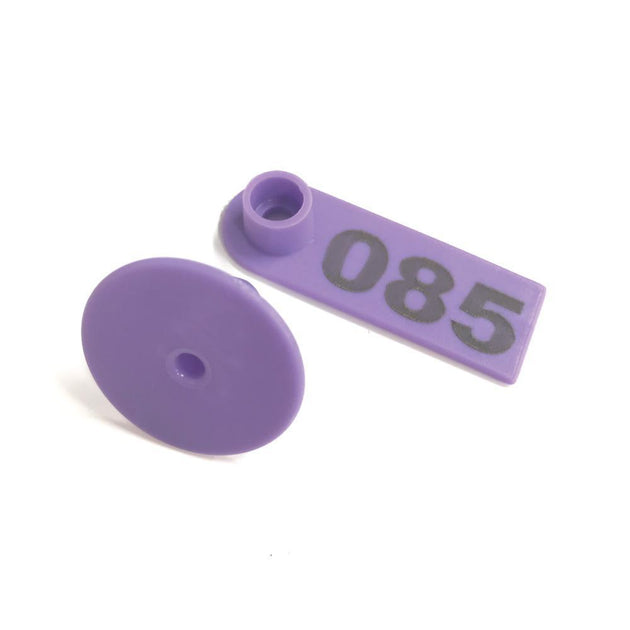 Buy 1-100 Cattle Number Ear Tags 5x2cm Purple Cow Sheep Pig Small Livestock Labels discounted | Products On Sale Australia