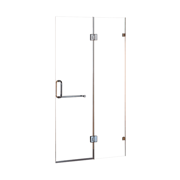 Buy 100 x 200cm Wall to Wall Frameless Shower Screen 10mm Glass By Della Francesca discounted | Products On Sale Australia