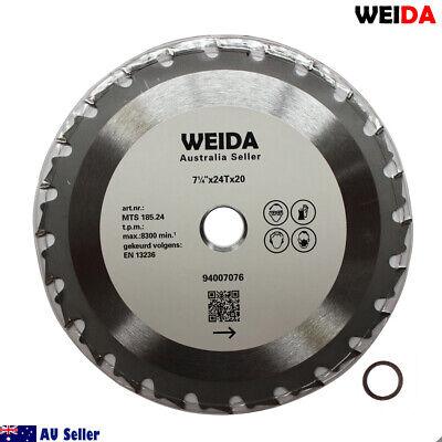 Buy 2x 185mm 24T Wood Circular Cutting DiscSaw Blade 7-1/4” Bore 20/16mm Timber Cut discounted | Products On Sale Australia