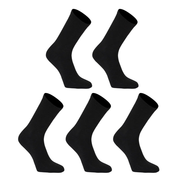 Buy 5X Rexy 3D Seamless Crew Socks Large Slim Breathable BLACK discounted | Products On Sale Australia