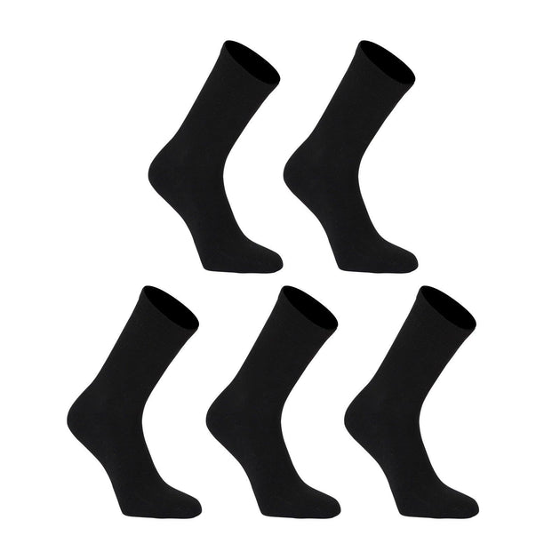 Buy 5X Rexy 3D Seamless Crew Socks Medium Slim Breathable BLACK discounted | Products On Sale Australia