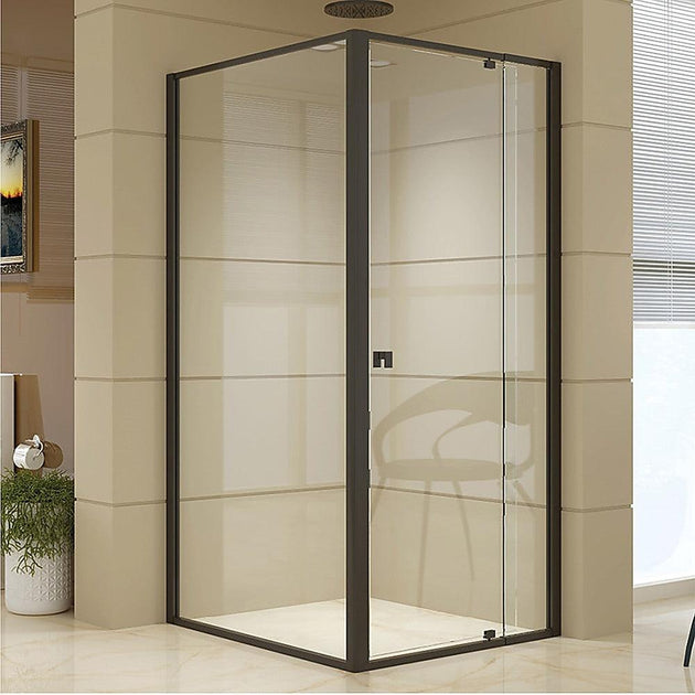 Buy Semi Frameless Shower Screen (82~90)x 195cm & (98~101)x 195cm Side AS/NZS Glass discounted | Products On Sale Australia