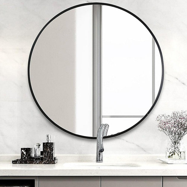 Buy 60cm Round Wall Mirror Bathroom Makeup Mirror by Della Francesca discounted | Products On Sale Australia