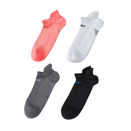 Buy 4X Rexy Seamless Sport Sneakers Socks Small Non-Slip Heel Tab MULTI COLOUR discounted | Products On Sale Australia