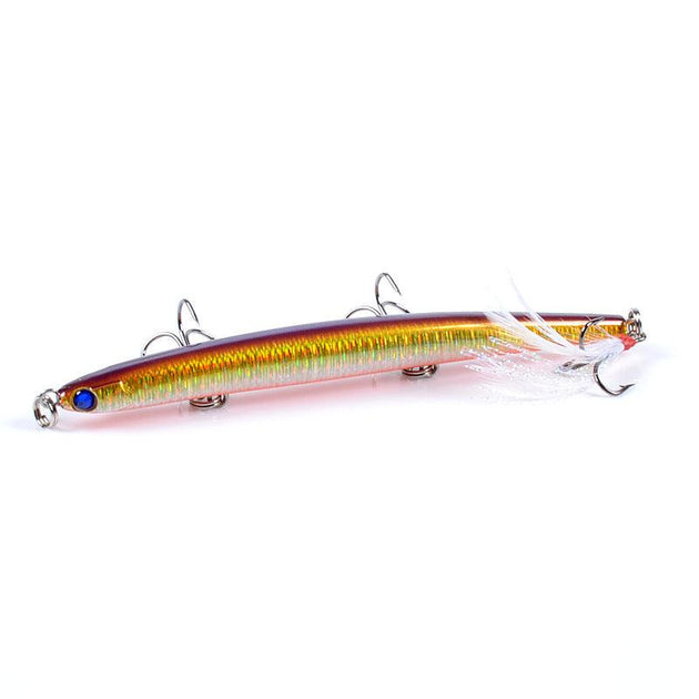 Buy 8x Popper Minnow 11.7cm Fishing Lure Lures Surface Tackle Fresh Saltwater discounted | Products On Sale Australia