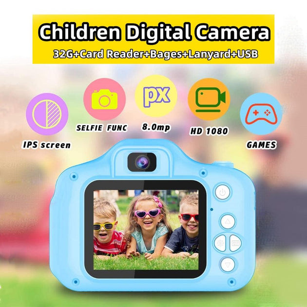 Buy Mini Digital Children Camera Kids Camera 2.0" LCD Toy 32G Card HD discounted | Products On Sale Australia