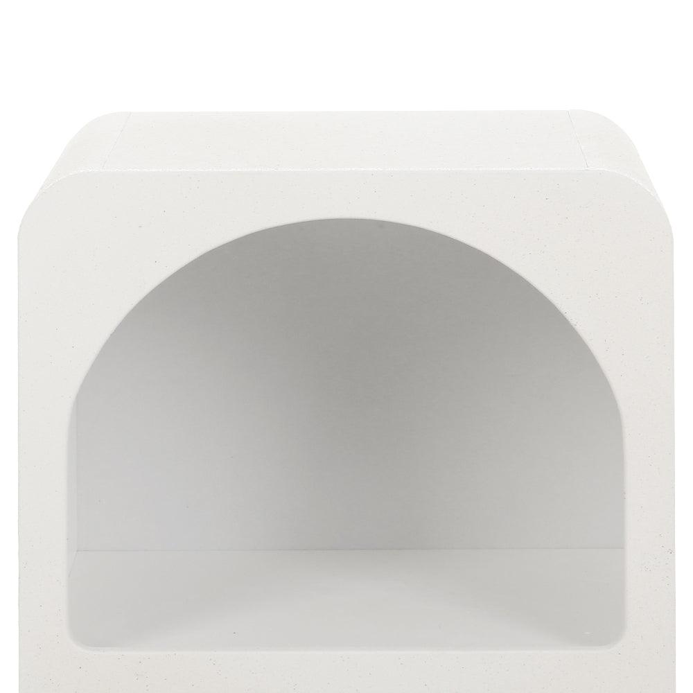 Buy Artiss Bedside Table Shelves Side End Table Storage Nightstand White ARCHED discounted | Products On Sale Australia