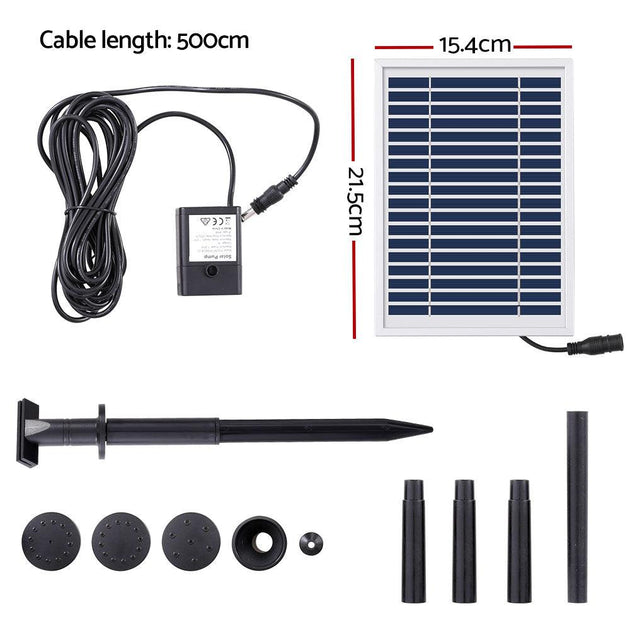 Buy Gardeon Solar Pond Pump Submersible Powered Garden Pool Water Fountain Kit 4.4FT discounted | Products On Sale Australia