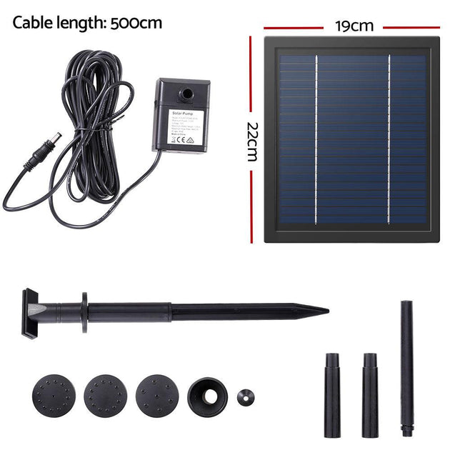 Buy Gardeon Solar Pond Pump Submersible Powered Garden Pool Water Fountain Kit 6.1FT discounted | Products On Sale Australia