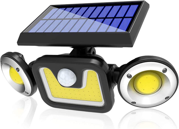 Buy Outdoor Solar Lights with 3 Adjustable Head for Porch Garden Patio discounted | Products On Sale Australia
