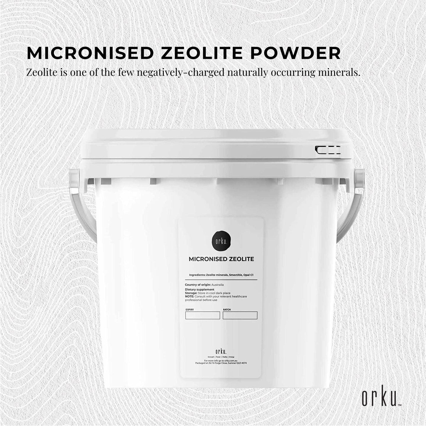 Buy 1.3kg Pure Micronised Zeolite Powder Tub Mineral - Micronized Volcamin discounted | Products On Sale Australia