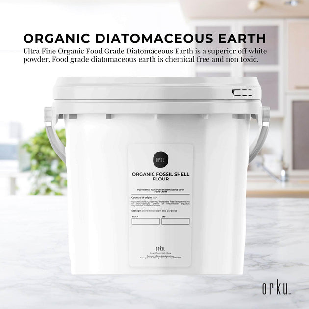 Buy 1.4Kg Organic Fine Diatomaceous Earth Tub - Food Grade Fossil Shell Flour Powder discounted | Products On Sale Australia