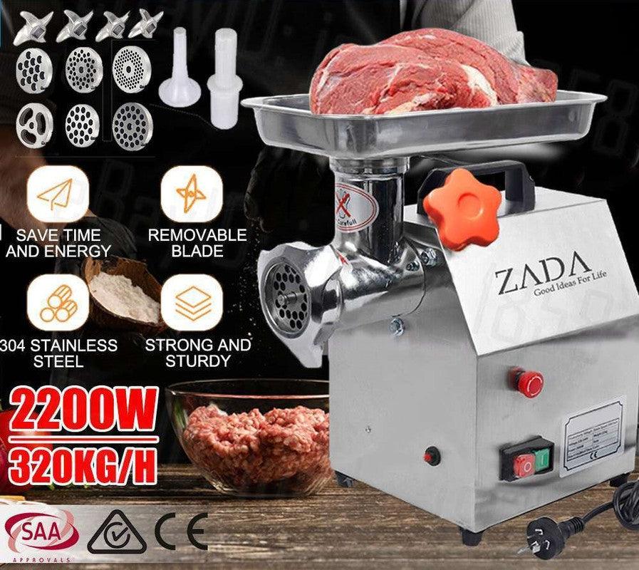 Buy 1.63HP Commercial Meat Mincer- Electric Grinder & Sausage Maker Filler 1200W discounted | Products On Sale Australia