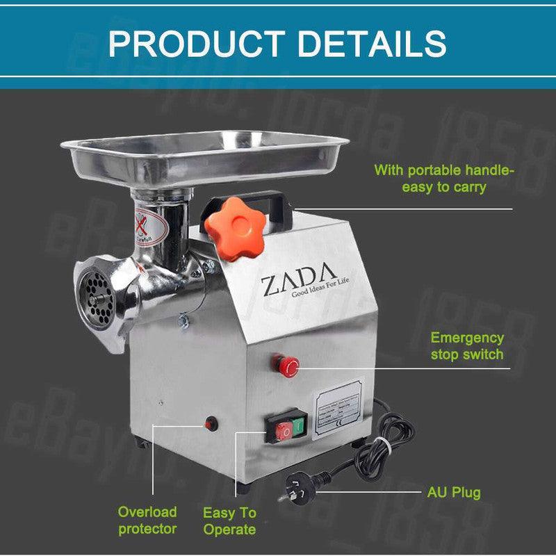 Buy 1.63HP Commercial Meat Mincer- Electric Grinder & Sausage Maker Filler 1200W discounted | Products On Sale Australia