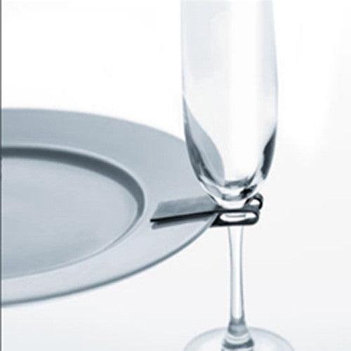 Buy 10 Pack Of 75mm White Wine Glass Dinner Lunch Plate Clip Holder - Stand Up Buffet Party - Promotion Merchandise Gift discounted | Products On Sale Australia