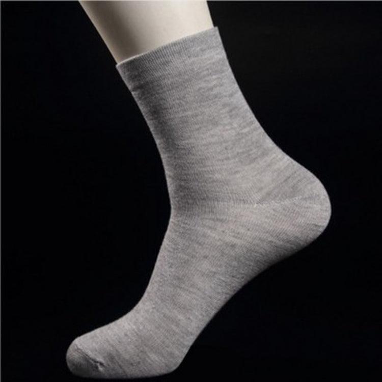 Buy 10 Pairs Men's Women's Cotton Breathable Crew Length Socks Work Business Cushion, Dark Grey discounted | Products On Sale Australia