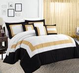 Buy 10 piece comforter and sheets set queen gold discounted | Products On Sale Australia