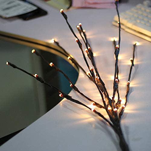 Buy 10 Sets of LED Light Bunch Stem - Warm White BATTERY fairy lights - 50cm high 20 bulbs/petals discounted | Products On Sale Australia