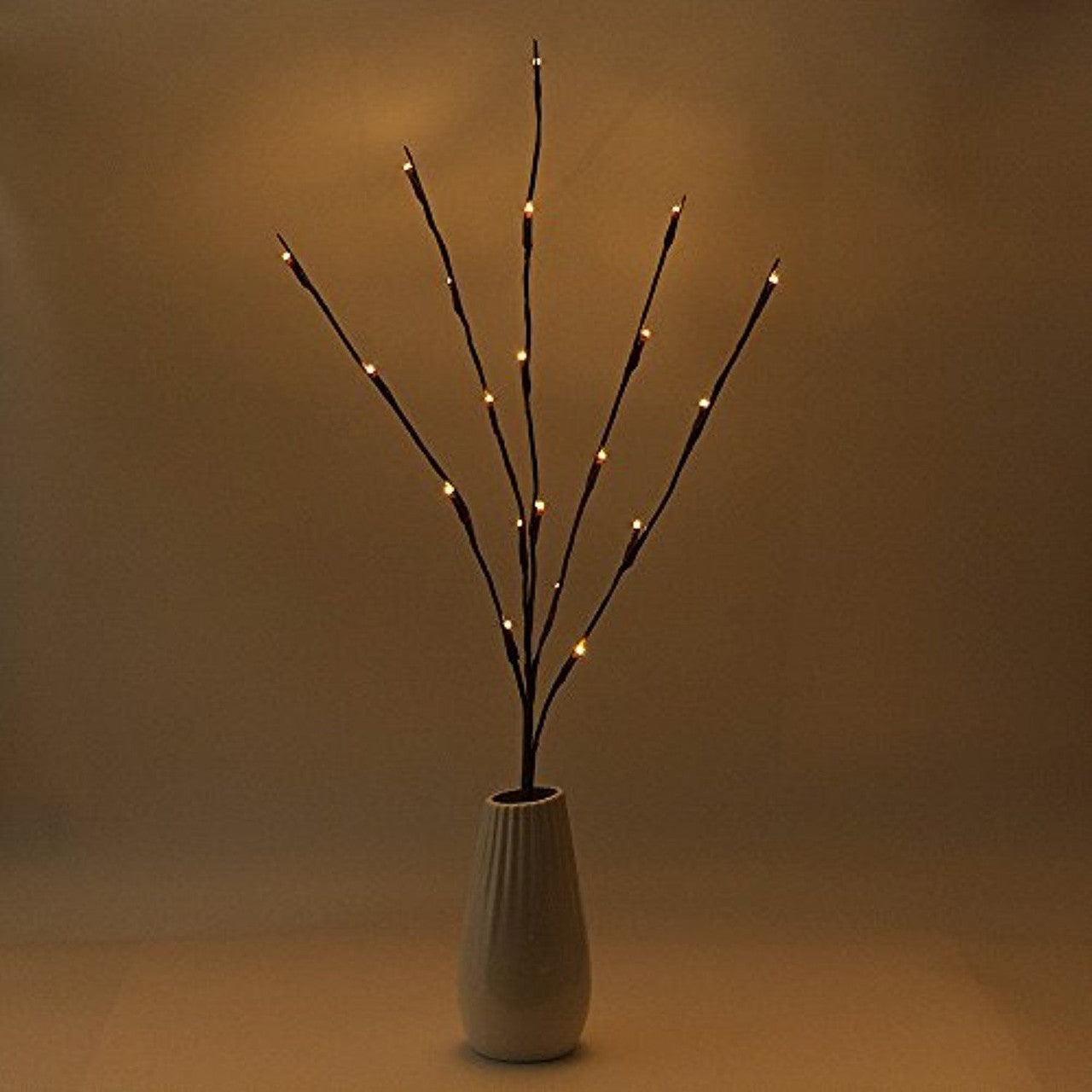 Buy 10 Sets of LED Light Bunch Stem - Warm White BATTERY fairy lights - 50cm high 20 bulbs/petals discounted | Products On Sale Australia