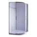 Buy 100 x 100cm Rounded Sliding 6mm Curved Shower Screen with Base in Chrome discounted | Products On Sale Australia