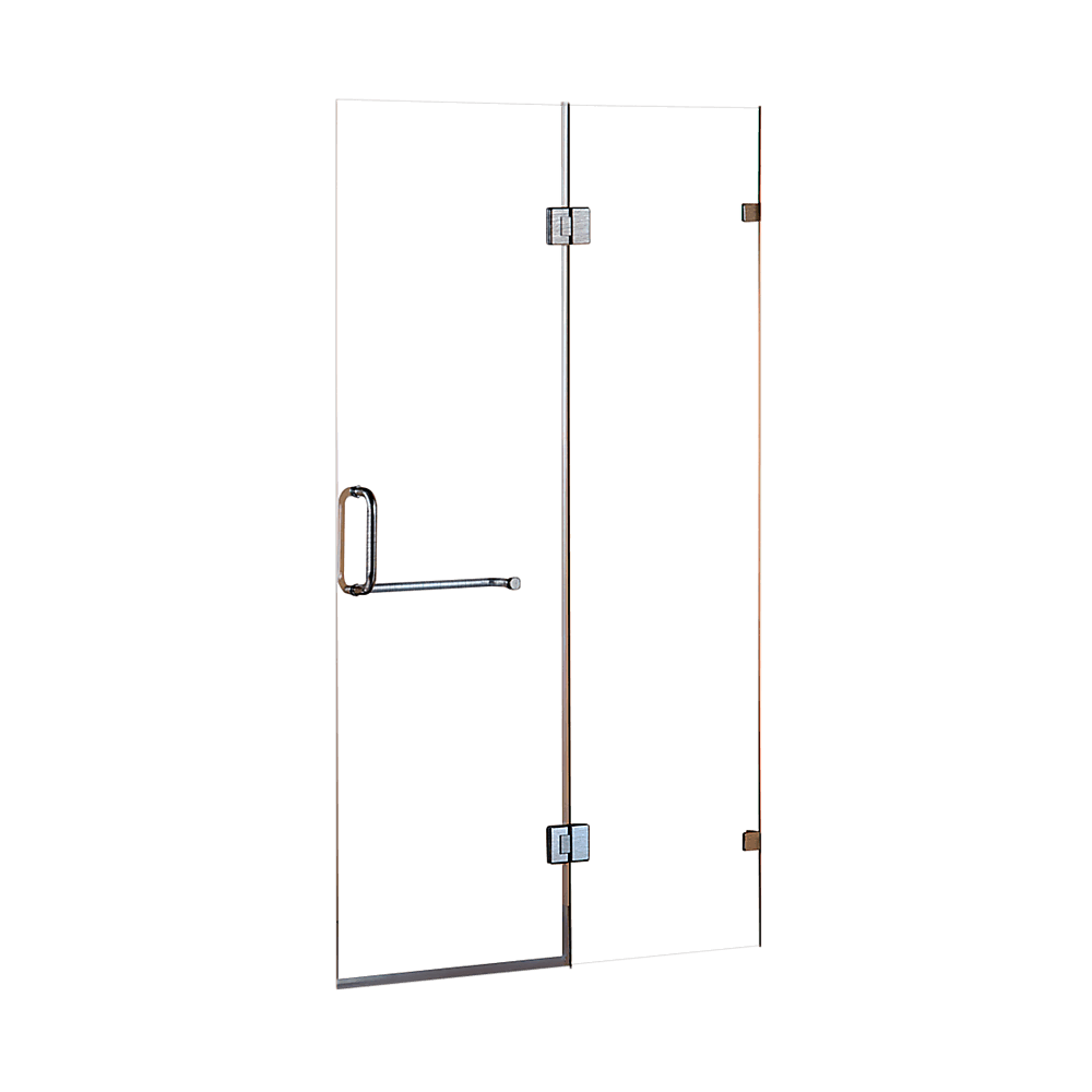 Buy 100 x 200cm Wall to Wall Frameless Shower Screen 10mm Glass By Della Francesca discounted | Products On Sale Australia