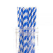 Buy 1000 Bulk Wholesale Pack Blue White Drinking Straws Biodegradable Eco Paper Birthday Party Event Bistro Bar Cafe Take Away discounted | Products On Sale Australia