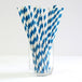 Buy 1000 Bulk Wholesale Pack Blue White Drinking Straws Biodegradable Eco Paper Birthday Party Event Bistro Bar Cafe Take Away discounted | Products On Sale Australia