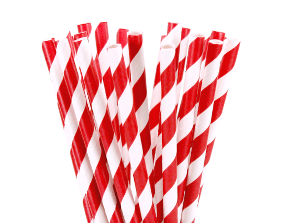 Buy 1000 Bulk Wholesale Pack Red White Drinking Straws Biodegradable Eco Paper Birthday Party Event Bistro Bar Cafe Take Away discounted | Products On Sale Australia