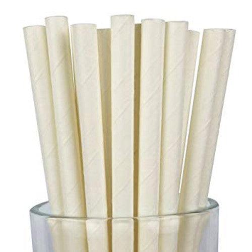 Buy 1000 Bulk Wholesale Pack White Drinking Straws Biodegradable Eco Paper Birthday Party Event Bistro Bar Cafe Take Away discounted | Products On Sale Australia