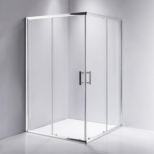 Buy 1000 x 1000mm Sliding Door Nano Safety Glass Shower Screen By Della Francesca discounted | Products On Sale Australia