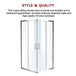 Buy 1000 x 1000mm Sliding Door Nano Safety Glass Shower Screen By Della Francesca discounted | Products On Sale Australia