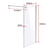 Buy 1000 x 2100mm Frameless 10mm Safety Glass Shower Screen discounted | Products On Sale Australia