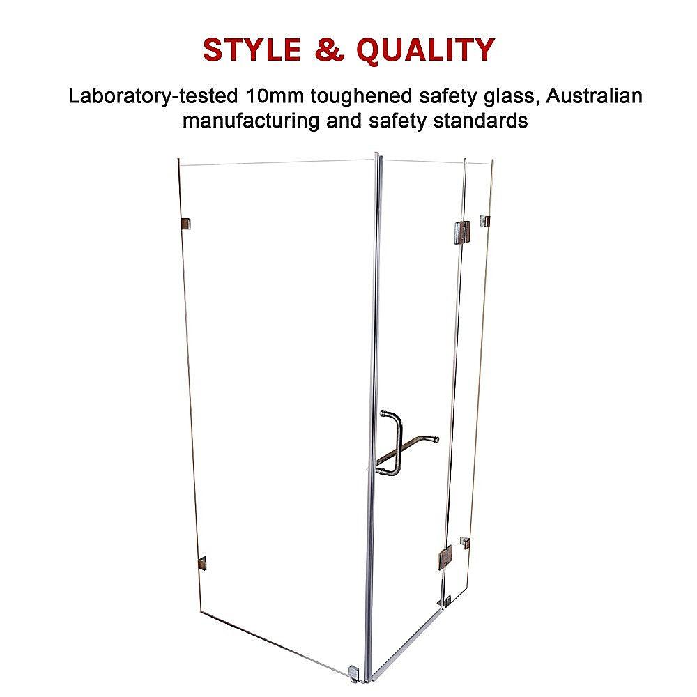 Buy 1000 x 900mm Frameless 10mm Glass Shower Screen By Della Francesca | Products On Sale Australia