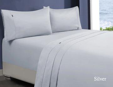 Buy 1000tc egyptian cotton sheet set 1 double silver discounted | Products On Sale Australia