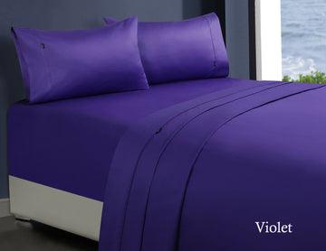 Buy 1000tc egyptian cotton sheet set 1 double violet discounted | Products On Sale Australia