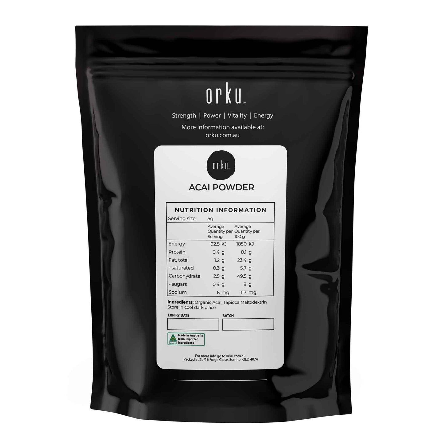 Buy 100g Acai Powder 100% Organic - Pure Superfood Amazon Berries discounted | Products On Sale Australia