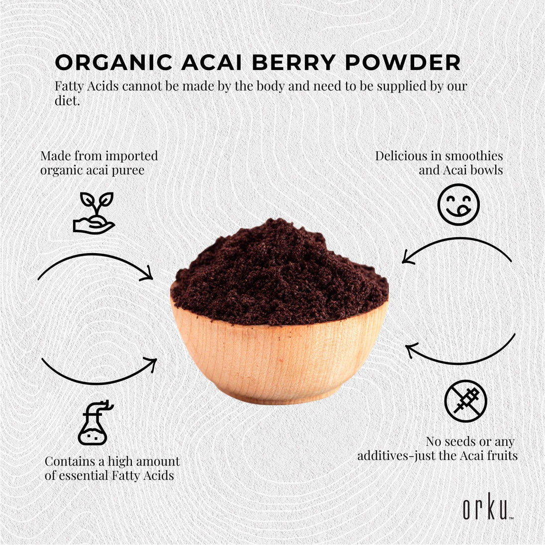 Buy 100g Acai Powder 100% Organic - Pure Superfood Amazon Berries discounted | Products On Sale Australia