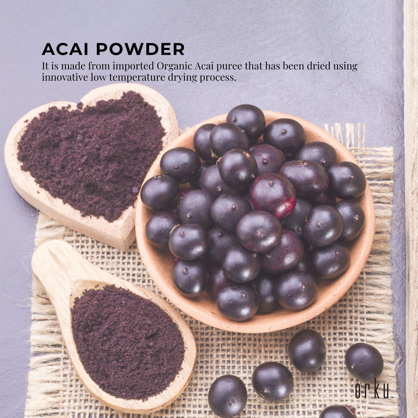 Buy 100g Acai Powder 100% Organic - Pure Superfood Amazon Berries discounted | Products On Sale Australia