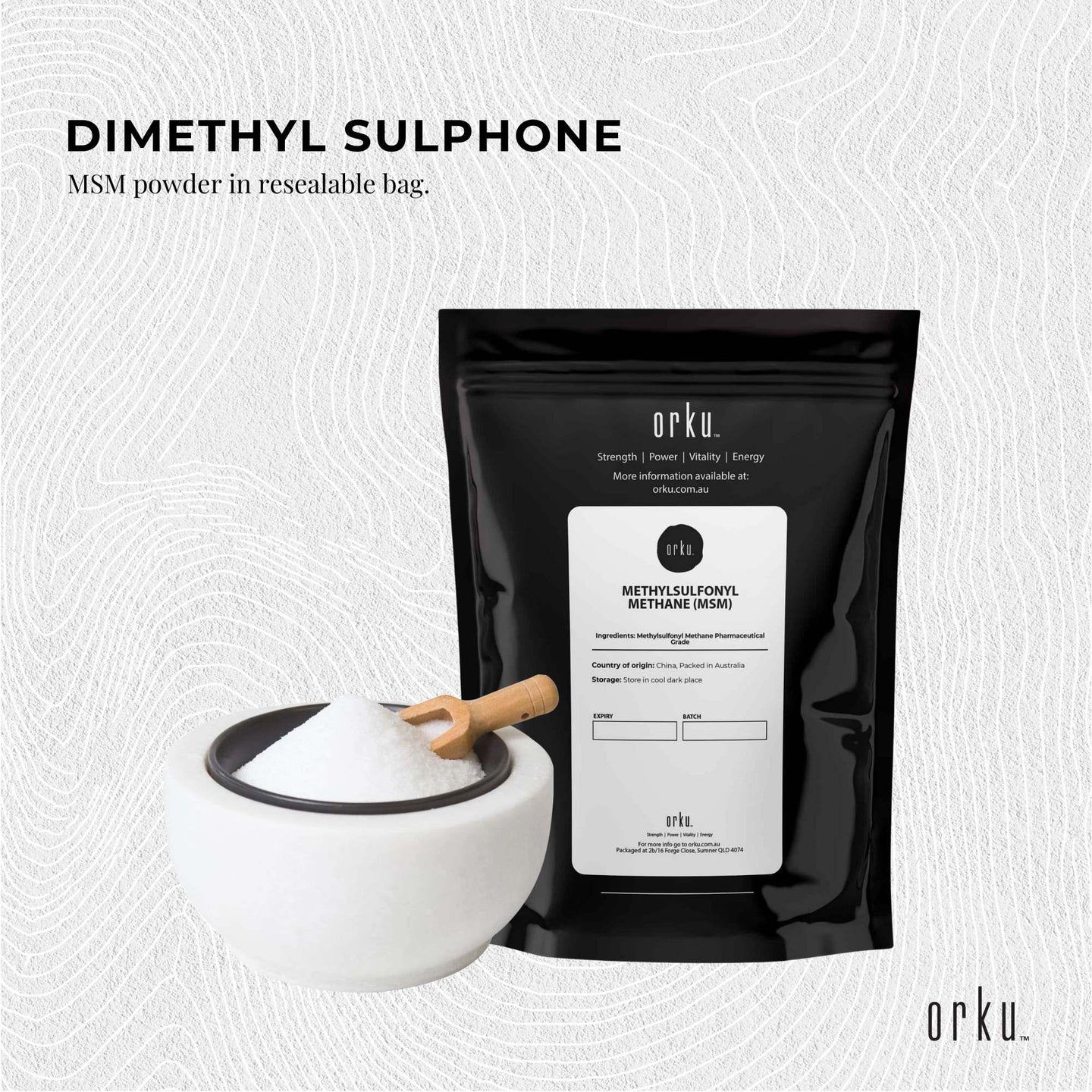 Buy 100g MSM Powder or Crystals - 99% Pure Methylsulfonylmethane Dimethyl Sulfone discounted | Products On Sale Australia