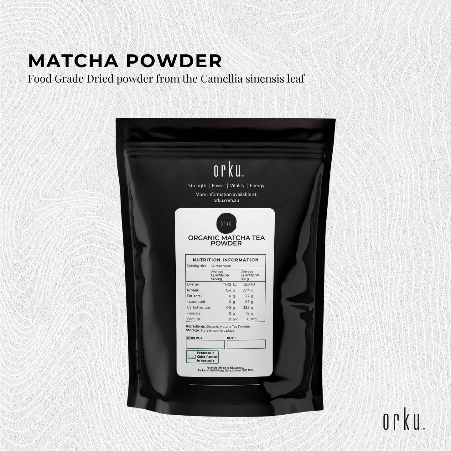 Buy 100g Organic Matcha Green Tea Powder Camellia Sinensis Leaf Supplement discounted | Products On Sale Australia