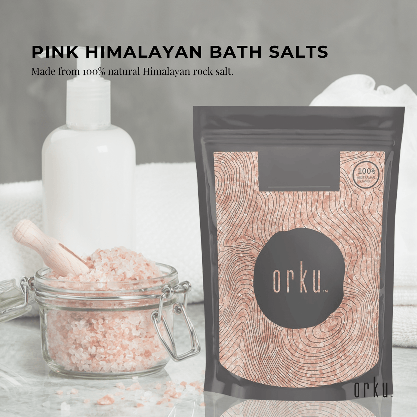 Buy 100g Pink Himalayan Bath Salts - Natural Crystal Rocks - Spa Therapy Body Scrub discounted | Products On Sale Australia