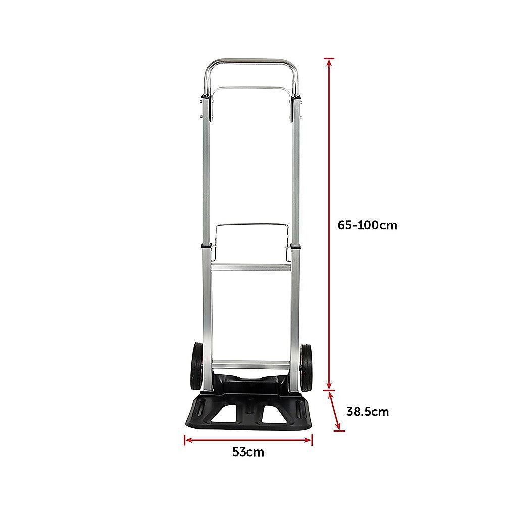 Buy 100kg Trolley Folding Hand Truck Sack Barrow discounted | Products On Sale Australia