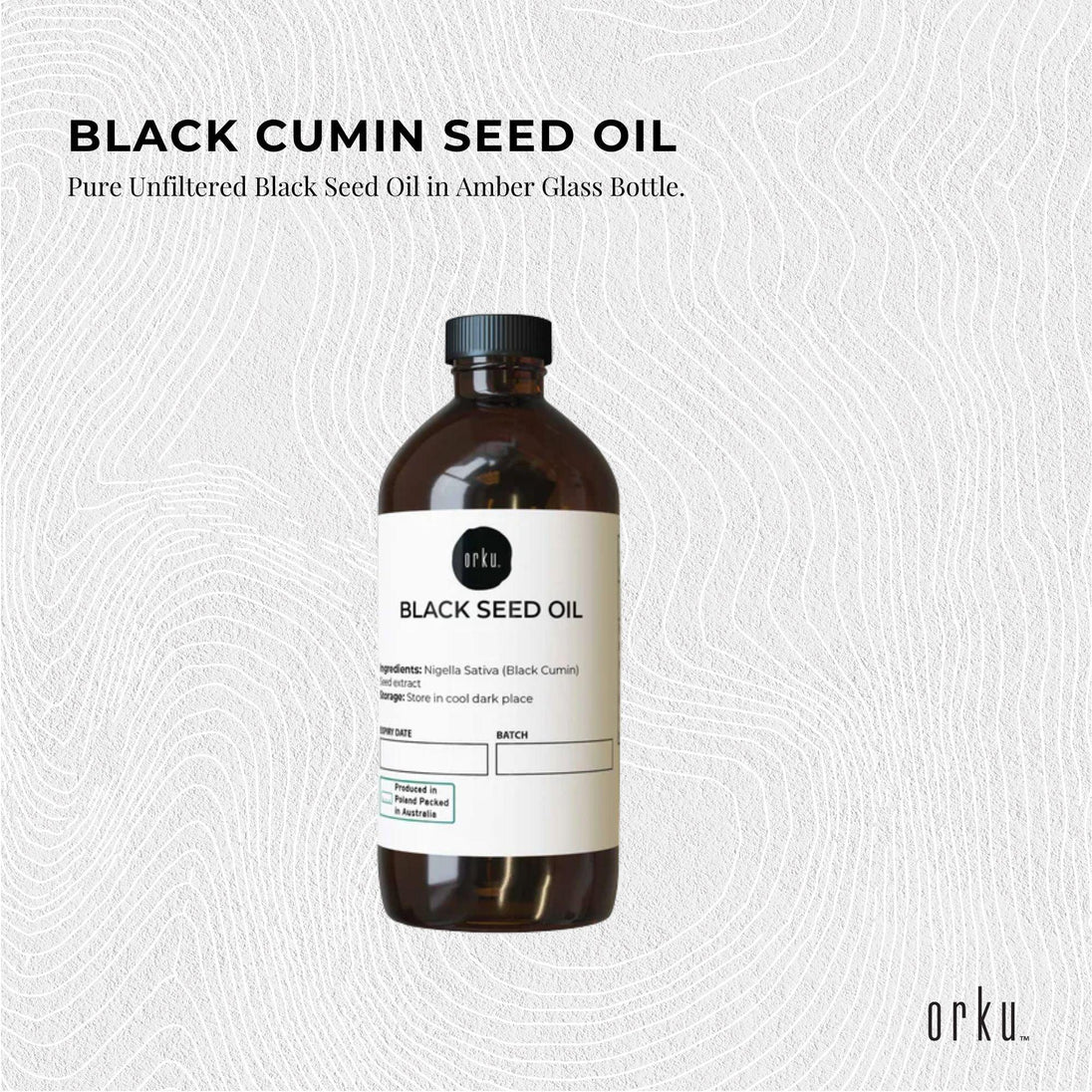 Buy 100ml Pure Black Seed Oil - 100% Ethiopian Nigella Sativa Cumin Cold Pressed discounted | Products On Sale Australia