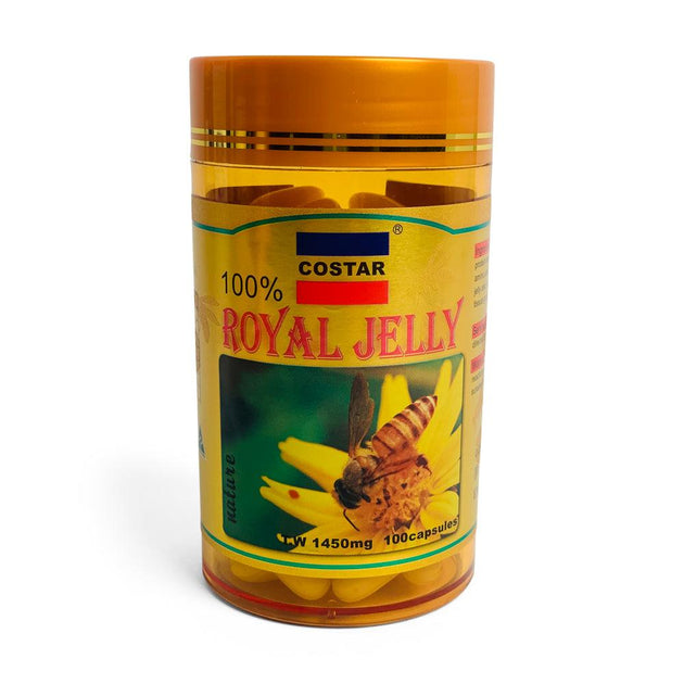 Buy 100x 1450mg Royal Bee Jelly Capsules Costar 100% Pure Skin Supplement discounted | Products On Sale Australia