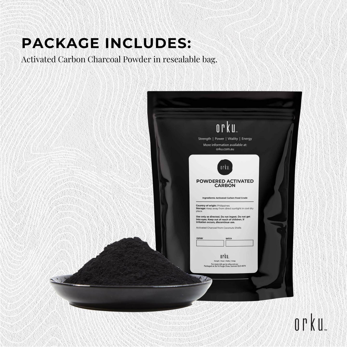 Buy 10g Activated Carbon Powder Coconut Charcoal - Teeth Whitening + Skin discounted | Products On Sale Australia