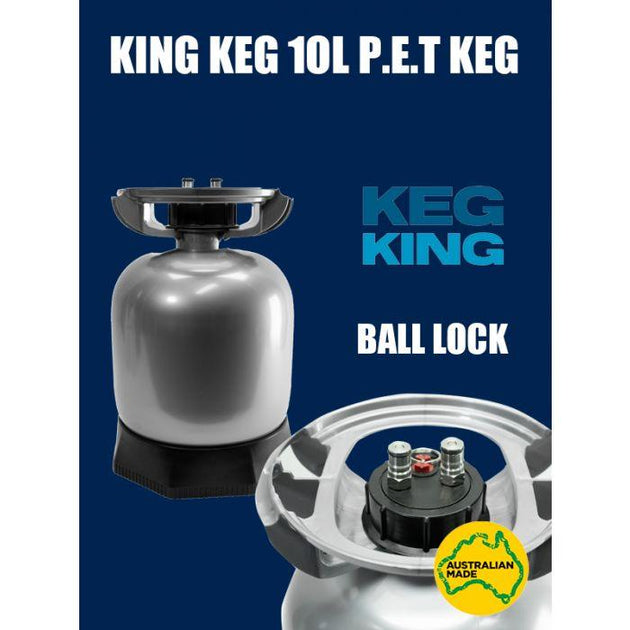 Buy 10L King Keg Ball Lock PET Keg discounted | Products On Sale Australia