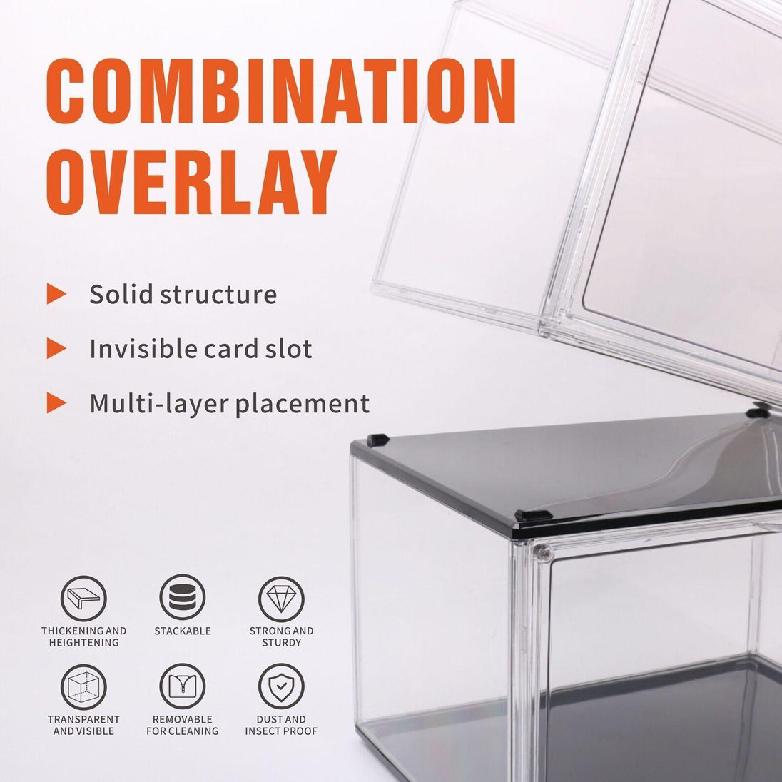 Buy 10PC Stackable Shoe Display Box Hard Acrylic Sneaker Storage Containers Case discounted | Products On Sale Australia