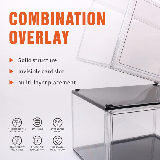 Buy 10PC Stackable Shoe Display Box Hard Acrylic Sneaker Storage Containers Case discounted | Products On Sale Australia