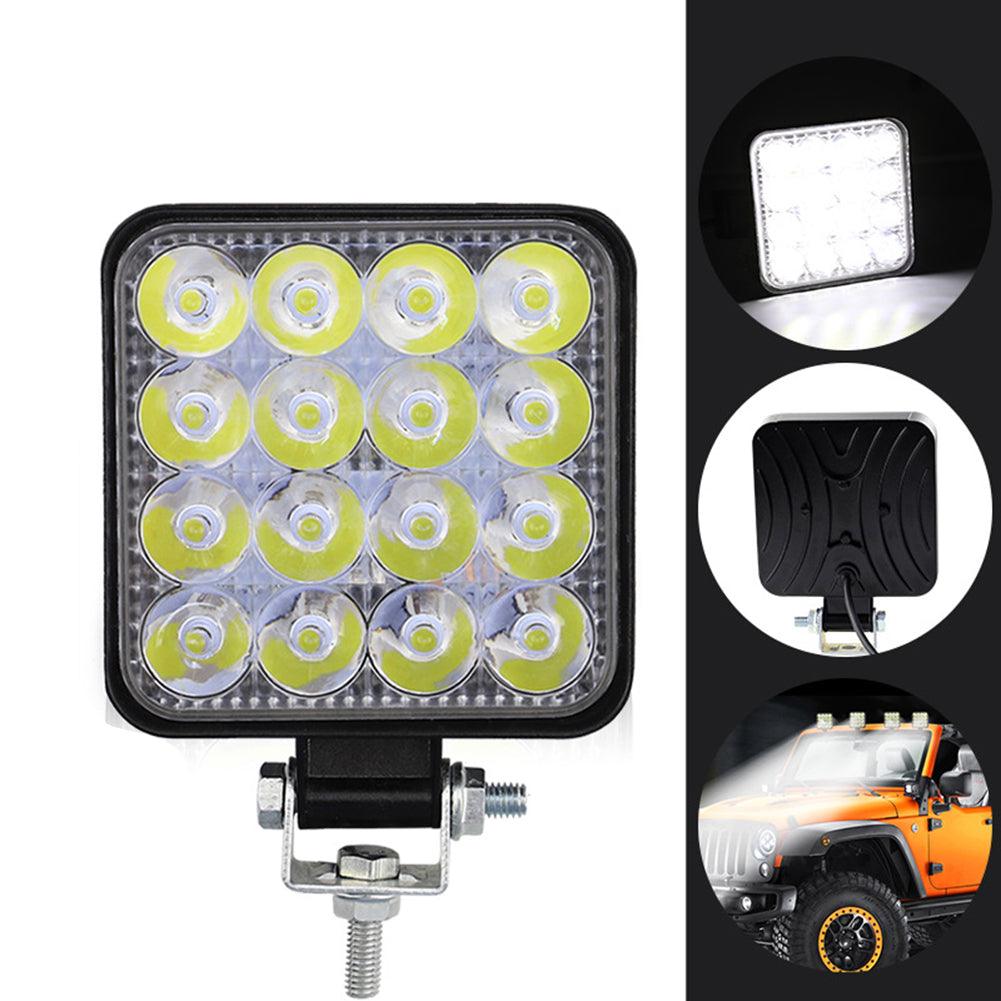 Buy 10PCS 80W CREE FLOOD LED Work Lights 12V 24V Boat Camping Square 4inch Bar discounted | Products On Sale Australia